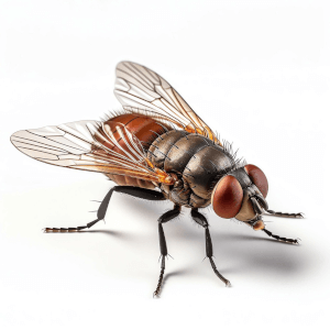 Up close image of housefly