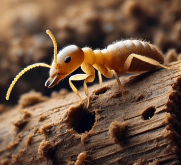 conehead termite - Only Bugs Conehead termite on wood