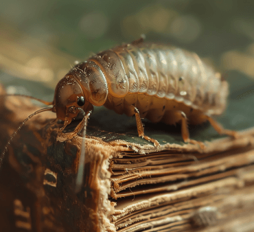 closeup-booklouse-old-book-booklouse-is-small-wingless-insect-that-feeds-mold-other-organic-matter - Only Bugs Black Beetle on ground
